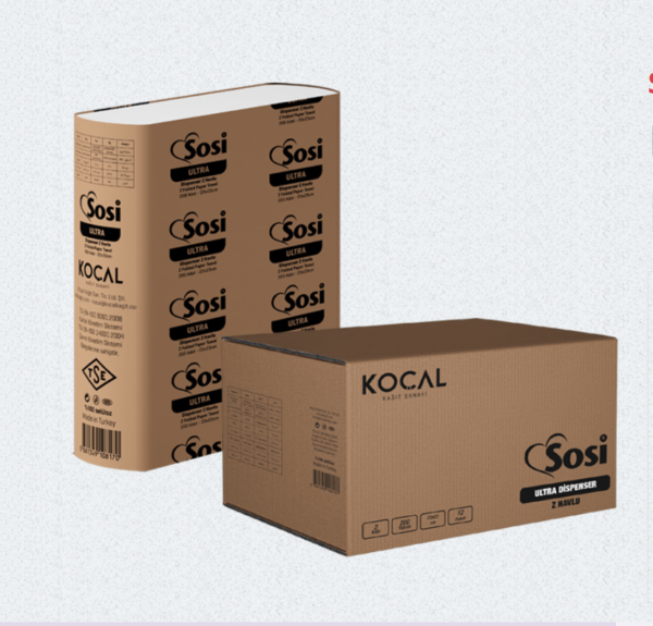 SOSİ ULTRA DİSPENSER  Z HAVLU(5130) 23*23 200 LÜ