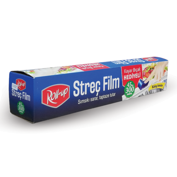 STRECH FİLM RULL.KAYAR BIÇ.45*300 MT 9 MİC.*16